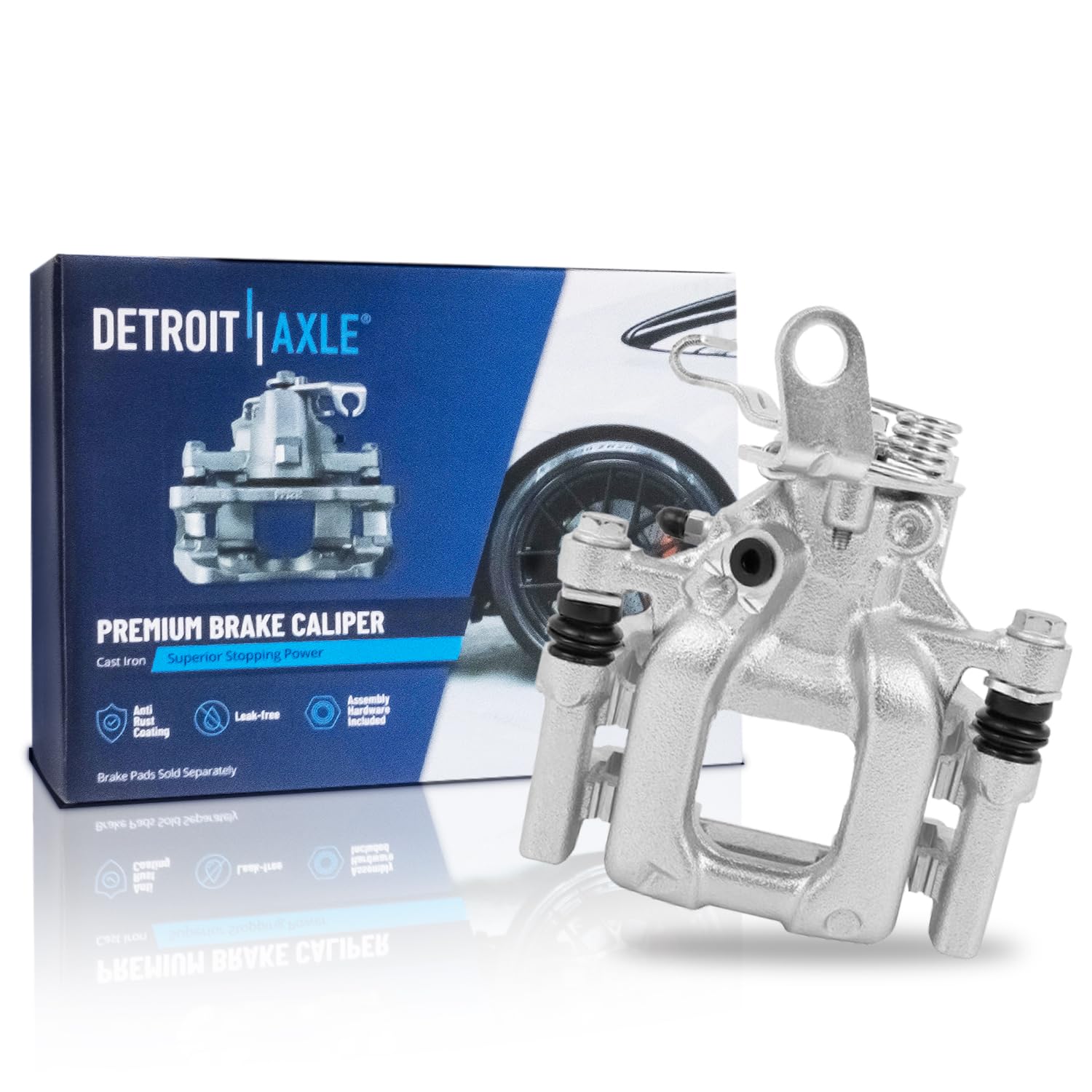 Detroit Axle - Rear Right Brake Caliper for Volkswagen Jetta Golf Passat