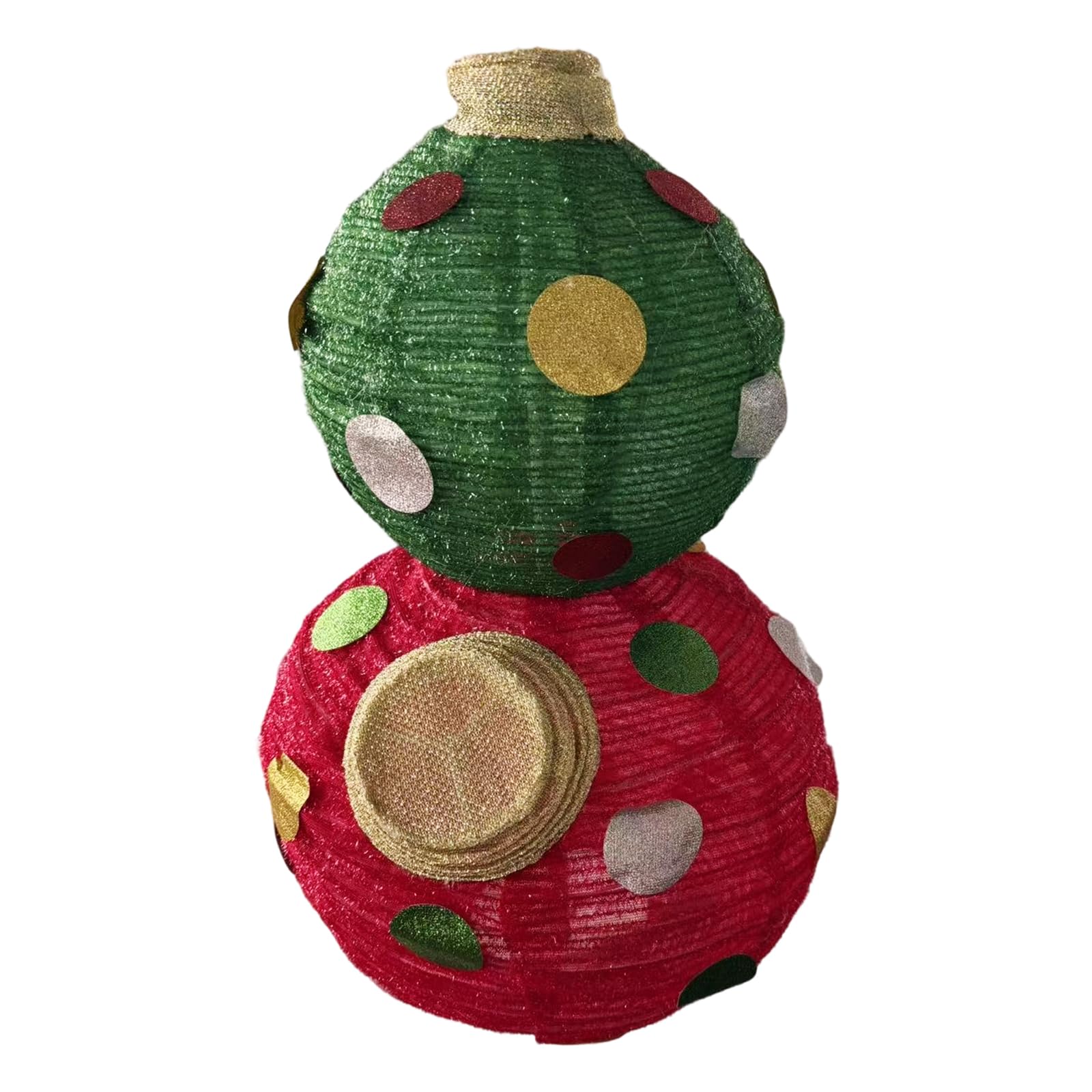 Luces de esfera de Navidad impermeables con adorno LED brillante de tejido no tejido