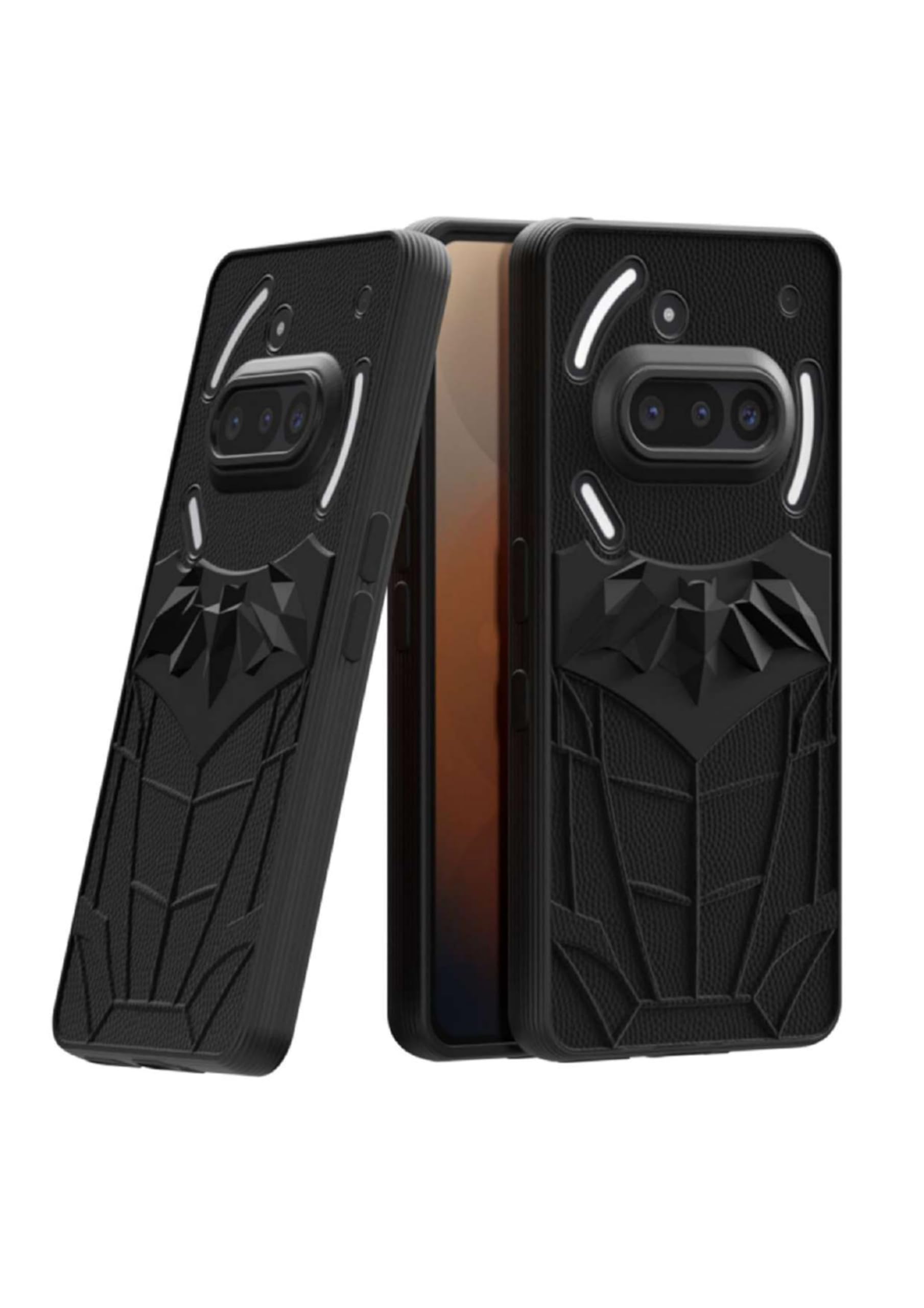 Amazon Solimo Back Cover for Nothing Phone 3A 5G, Black - Image 1