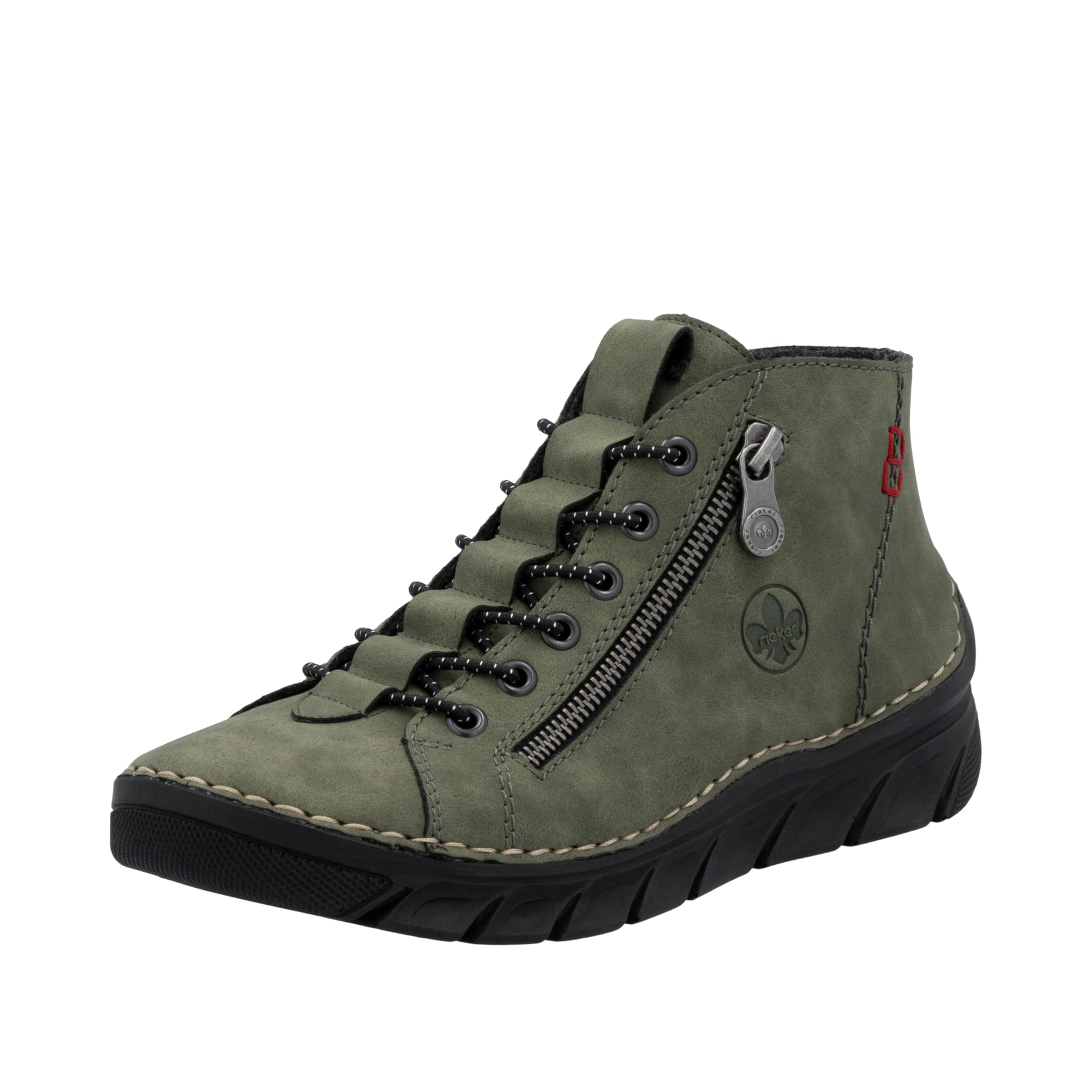 Rieker Women's 55048 Short Boots, Green 54, 3.5 UK