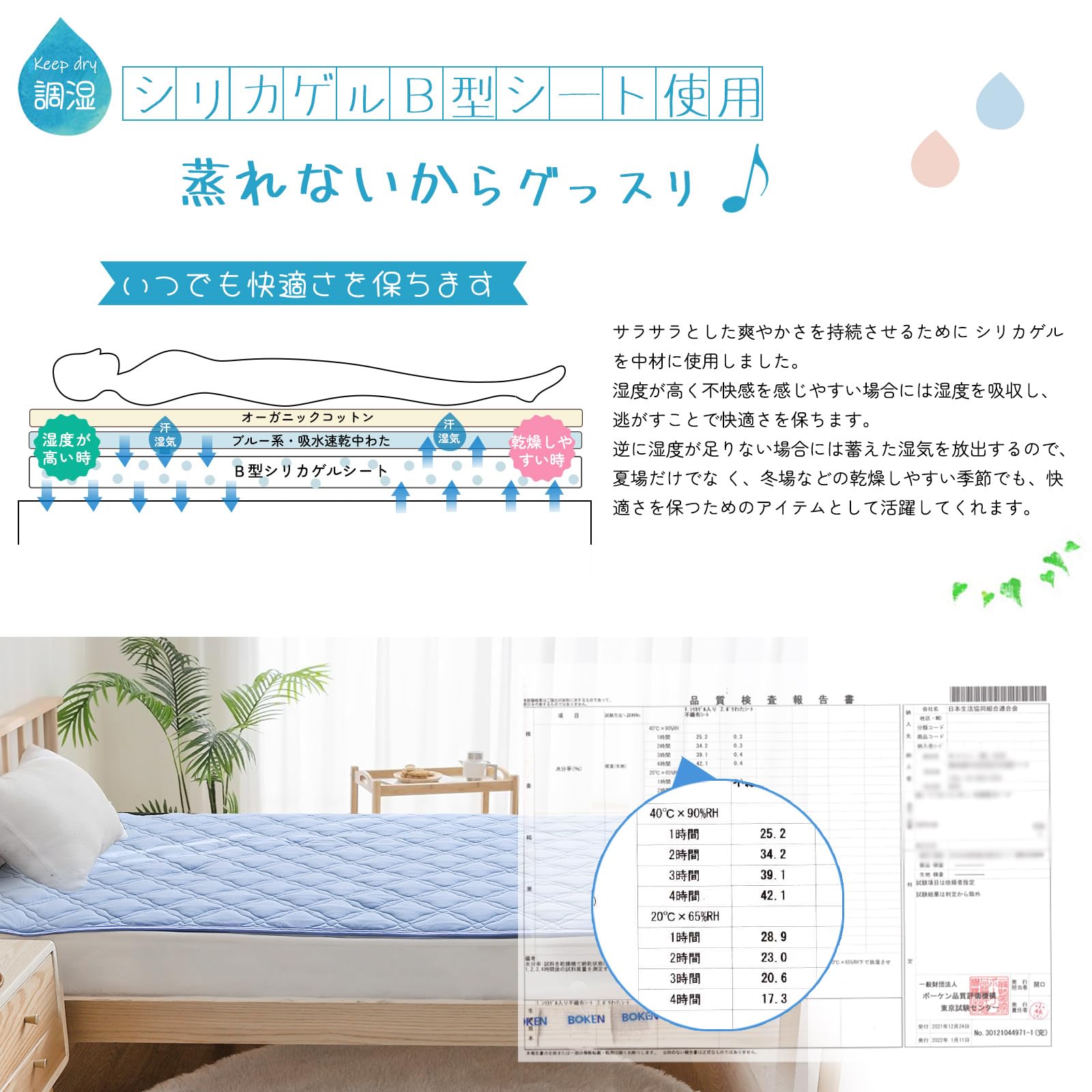 Amazon｜SunshineLife 敷きパッド クイン オーガニックコットン【一枚