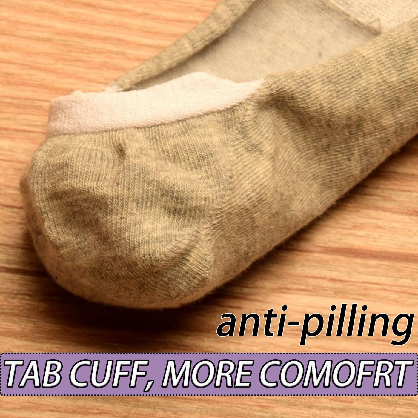 CHUNFO Mens No Show Socks Plus Size Cotton Invisible Loafers Short Sock Breathable Size 9.5-13.5