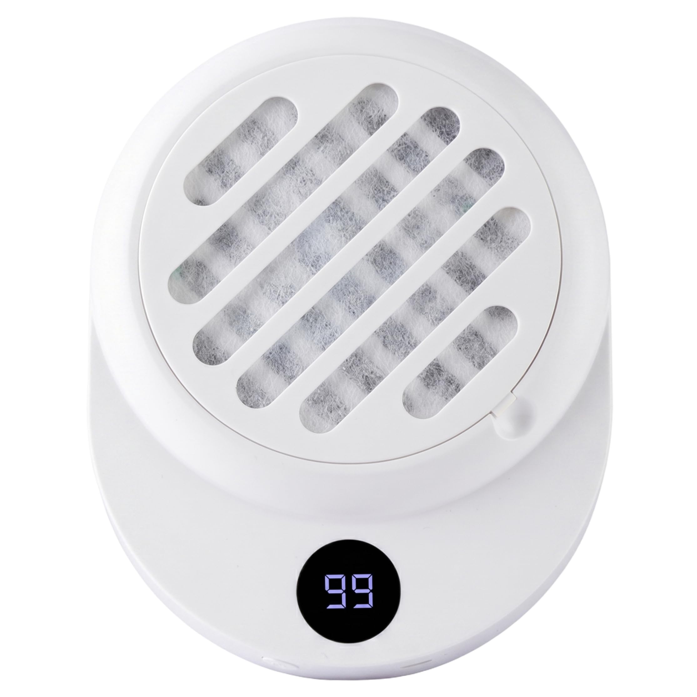 Neptuiby White Nail Fan Dust Collector, Cordless Nail Dust Collector With Strong Suction, Low Noise Operation Rechargeable For Salon & Home Use (White).