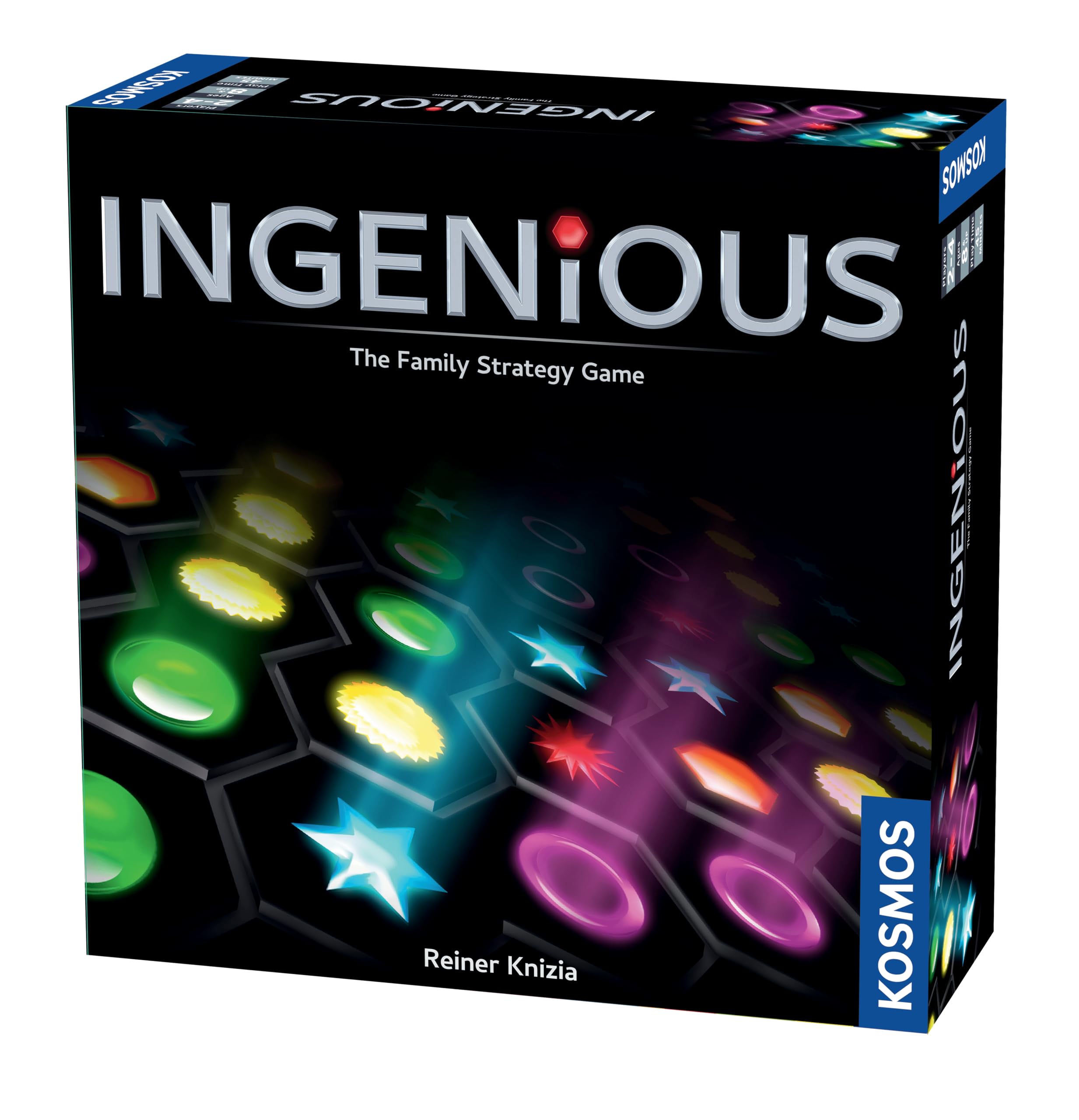 Thames & Kosmos Ingenious | Family Strategy Game of Tile Placement & Pattern Building | Ages 8+ | 2–4 Players | Abstract Board Game for Game Night