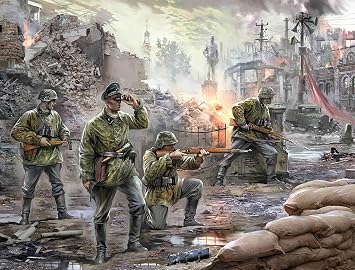 Zvezda Models German Elite Troops 1941-1943 SnapFit Model Kit