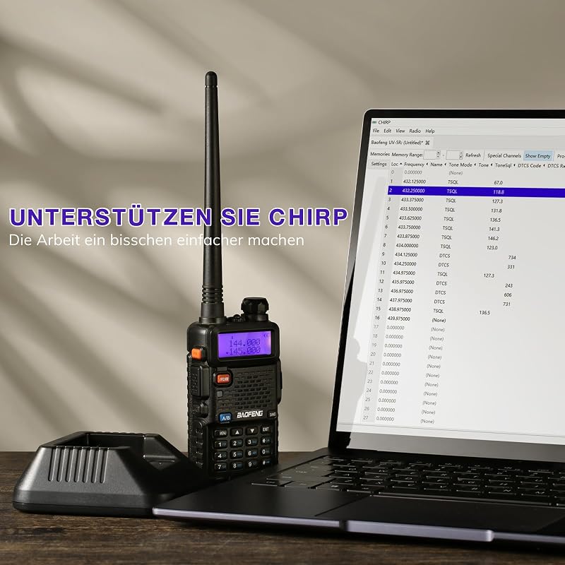 BAOFENG GT-5R Walkie Talkie 2db Duál Sávos Rádió UHF VHF 128 Csatorna 1800mAh