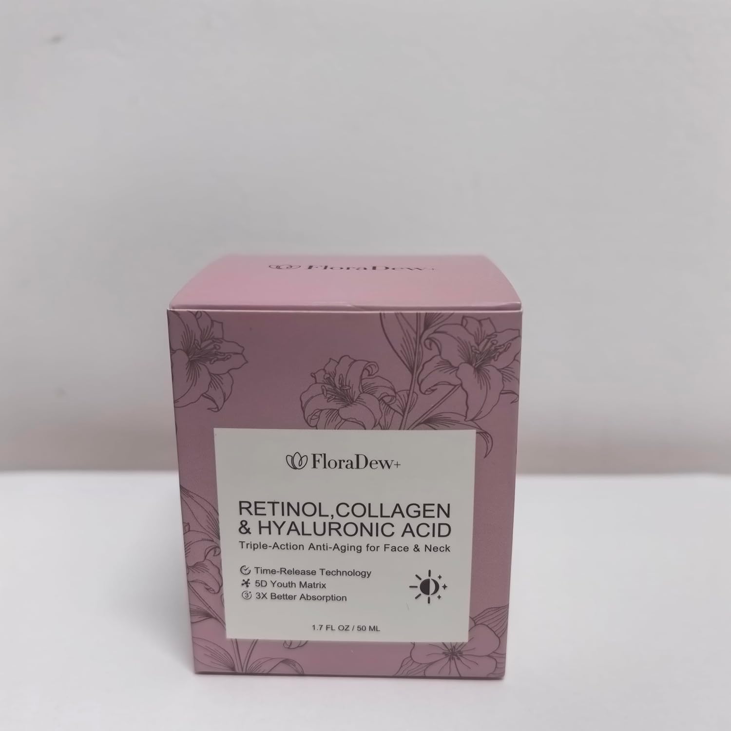 Retinol Collagen Hyaluronic Acid Anti-Aging Wrinkle Cream for Face & Neck Moisturizer Face Cream for Women 1.7 FL OZ - Image 4