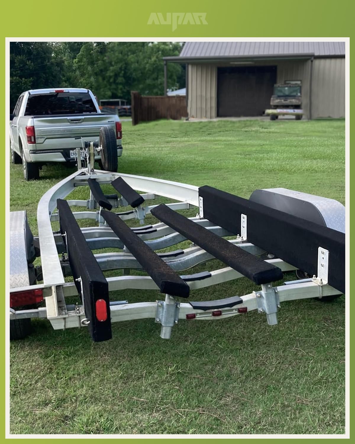 Heavy-Duty Steel 6" L-Type Boat Trailer Bunk Bracket Kit Fit for 3x3 Boat Trailer Crossmembers