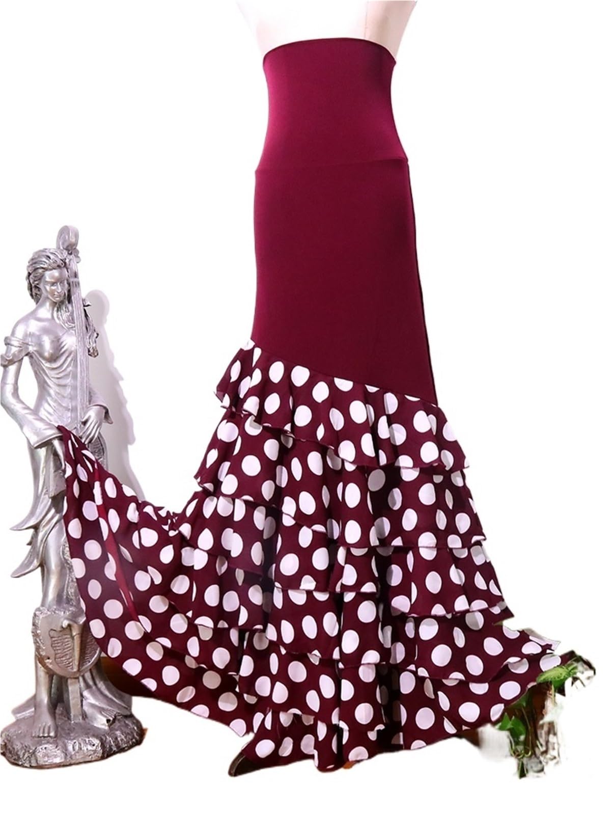 Falda de Baile Flamenca for Mujer, Traje actuación