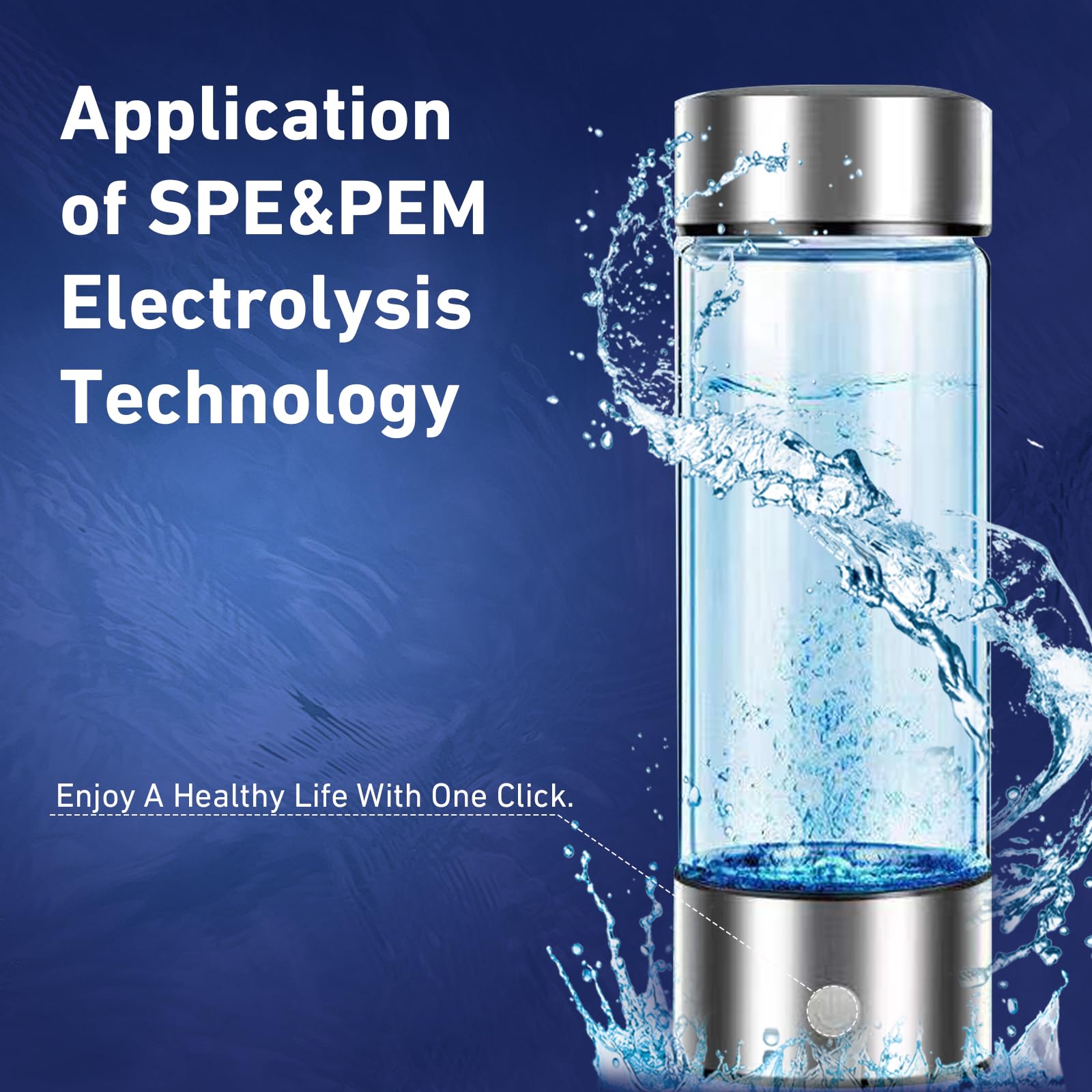 H2 Portable Rich Hydrogen Water Bottle, SPE/PEM Rich Hydrogen Cup, 5000PPB High Concentration Water Generator, Super Saturated Hydrogen-Rich Water Cup - View #13