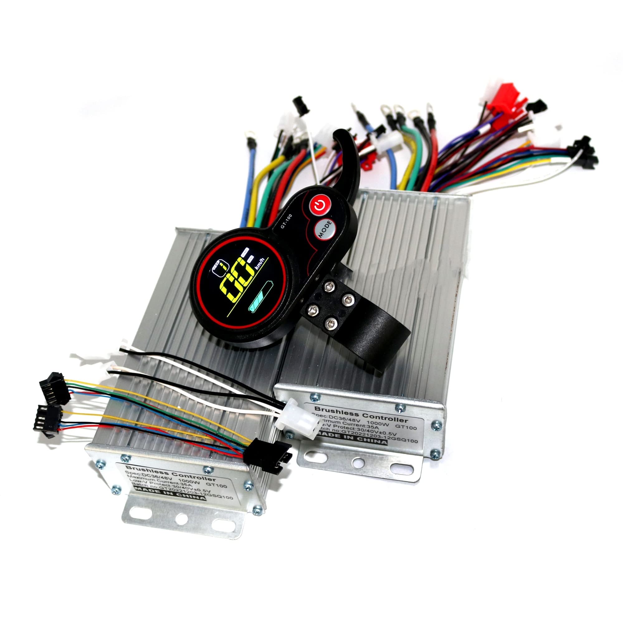 GT-100 LCD Dashboard Controller Kit Für E-Scooter – 36V 500W, Inkl. Kabel GT-100 LCD Dashboard Controller Kit Für E-Scooter – 36V 500W, Inkl. Kabel