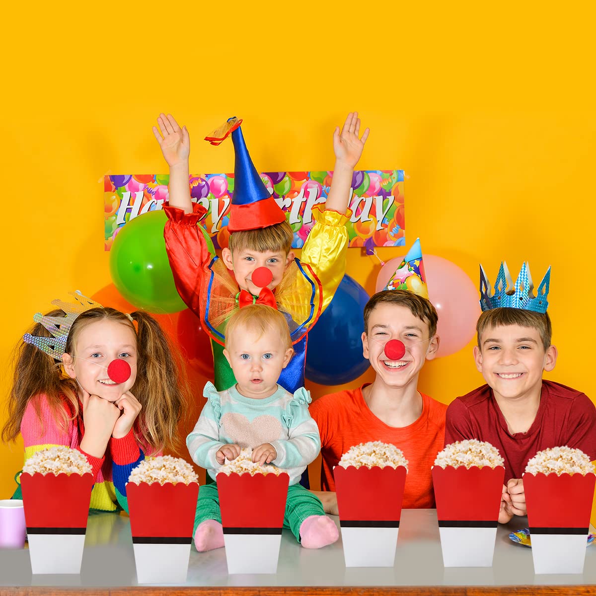 Caja de palomitas de maíz de animación de dibujos animados, suministros de fiesta de animación de dibujos animados, decoraciones de fiesta de cumpleaños 5