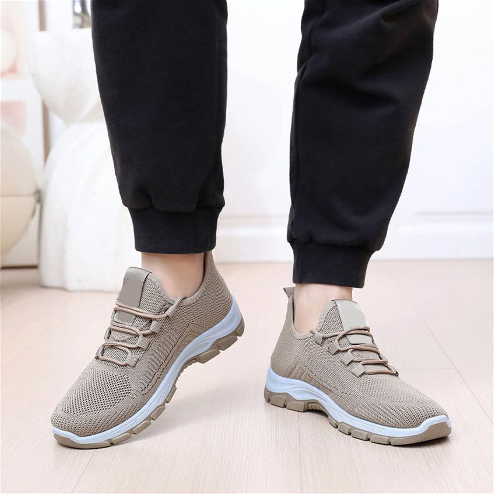 riou Elevator Zapatos para Caminar para Hombre, Wearbreeze Zapatillas de Senderismo al Aire Libre Zapatillas Ortopédicos Urbanos Ultra Cómodos Malla Zapatos Ligeros para el Trabajo