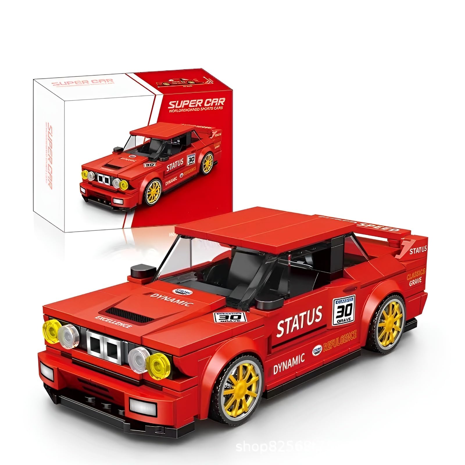 Speed Champions Sports Car Building Blocks, for E30 Supercar Building Blocks Toy, Collectible Cars Building Model