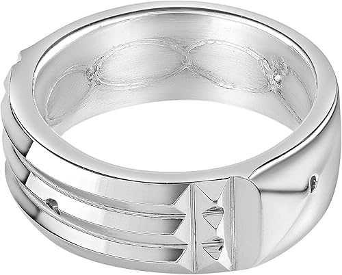 Miniatura 3 de Atlantis Anillo (Anillo Atlante) Plata 970 BrillantePlata 0.236 in Ancho 0.079 in Grosor