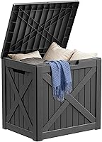 Vista 27 de DRATO Cajas de terraza, caja de almacenamiento al aire libre de 30 galones para cojín de patio, herramientas de jardín, impermeable y resistente a