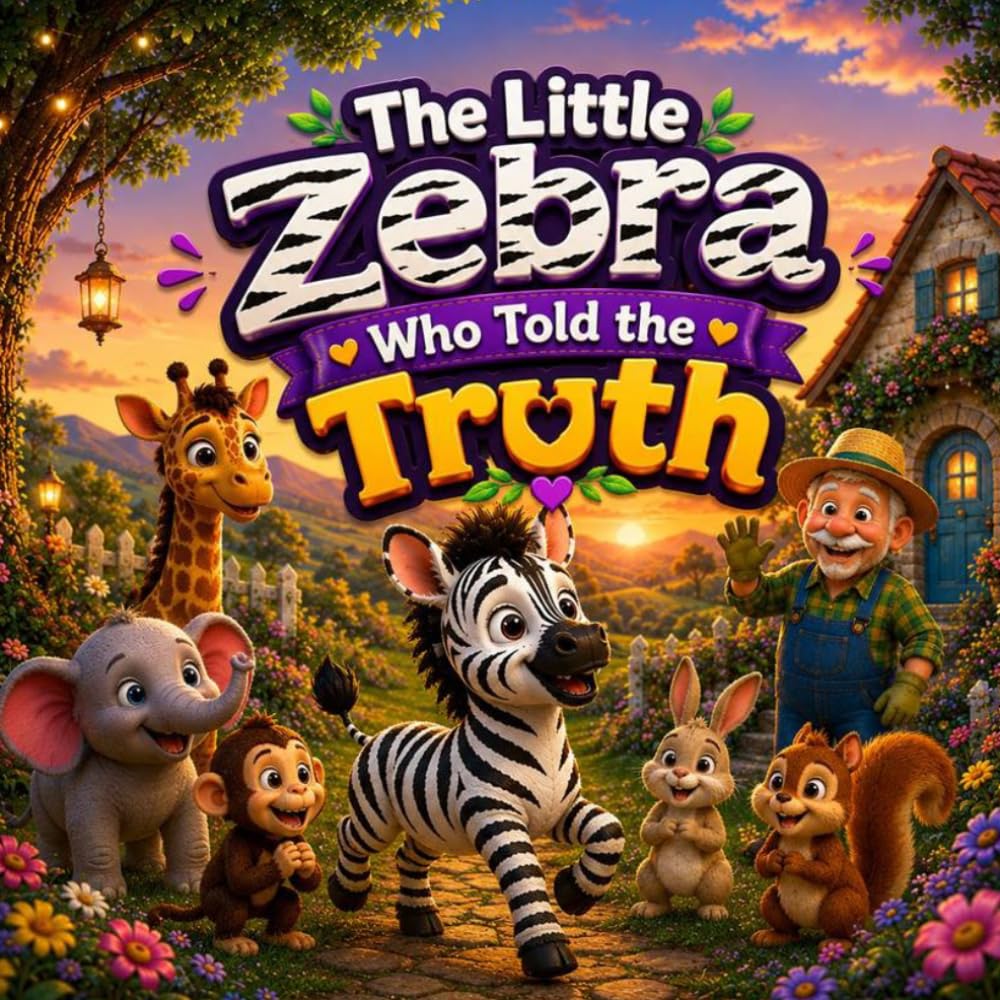 The Little Zebra Who Told the Truth: A Heartwarming Story About Honesty, Courage, and Telling the Truth for Kids Ages 2–7 (Big Lessons for Little Animals)