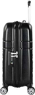 Eminent Hard Luggage Makrolon Polycarbonate Super Lightweight Anti Scratch Hard Case 4 Quiet Double Wheels TSA Lock KF91 (Set of 3, Black)