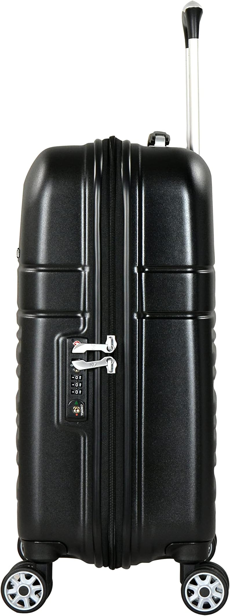 Eminent Hard Luggage Makrolon Polycarbonate Super Lightweight Anti Scratch Hard Case 4 Quiet Double Wheels TSA Lock KF91 (Set of 3, Black)