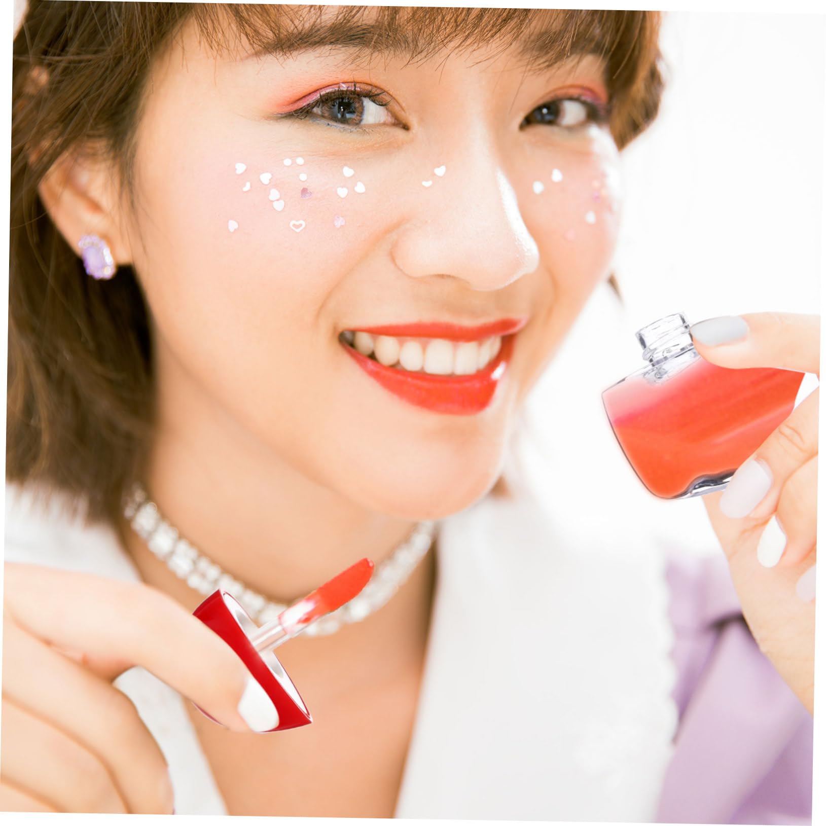 DOITOOL 60stücke Herzförmige Lip Gloss Tube Leere Lippenbalsam Flaschen Für Kreative Lippenpflege Und Individuelle Kosmetikgestaltung