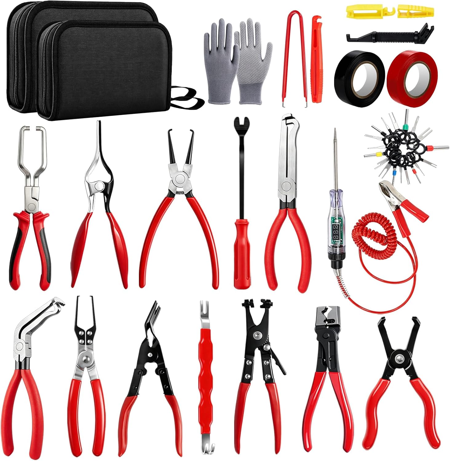 22PCS Automotive Electrical Disconnect Pliers Kit, High-Carbon Steel