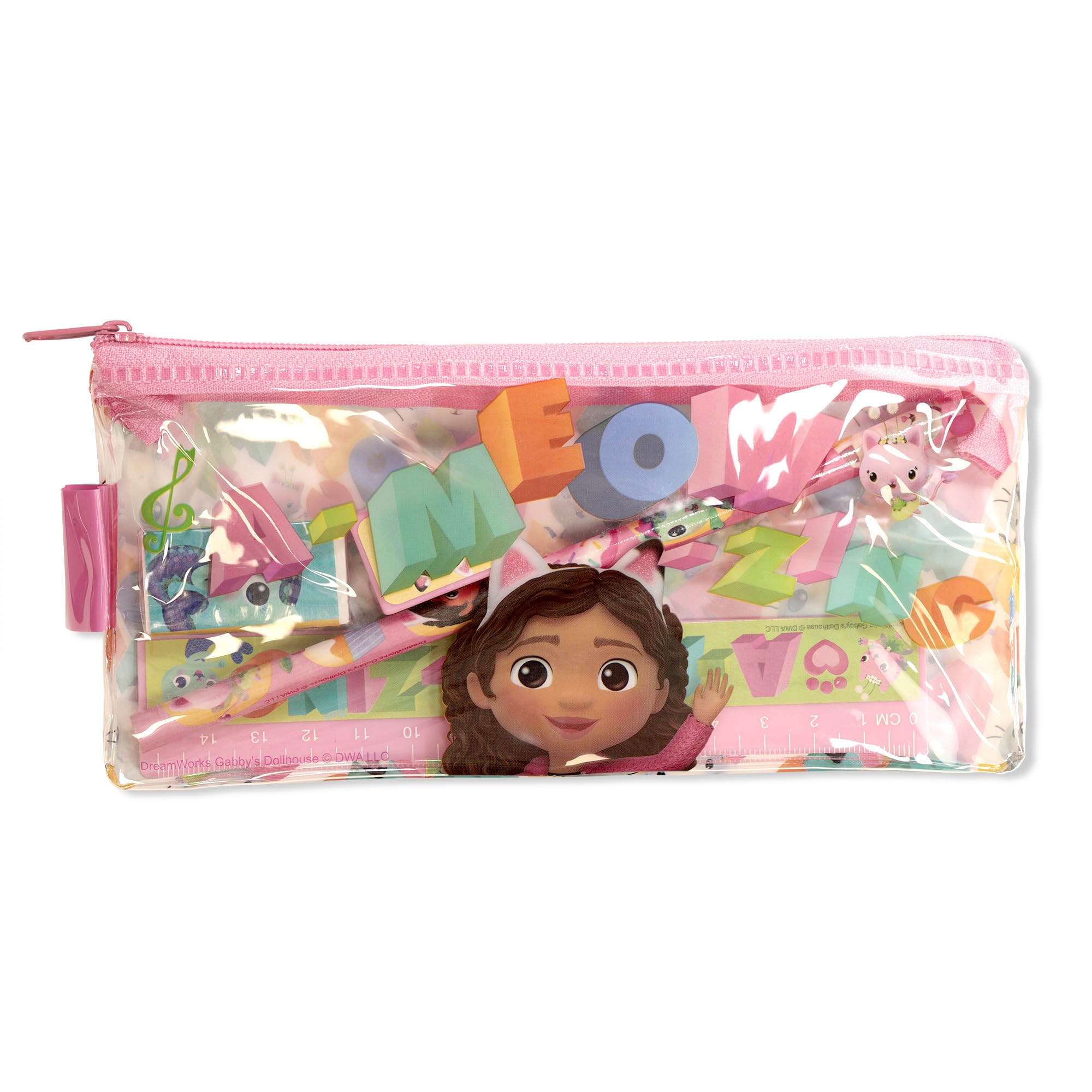 Gabby's Dollhouse Kids School Supplies Stationery Set Pencil Case for Girls