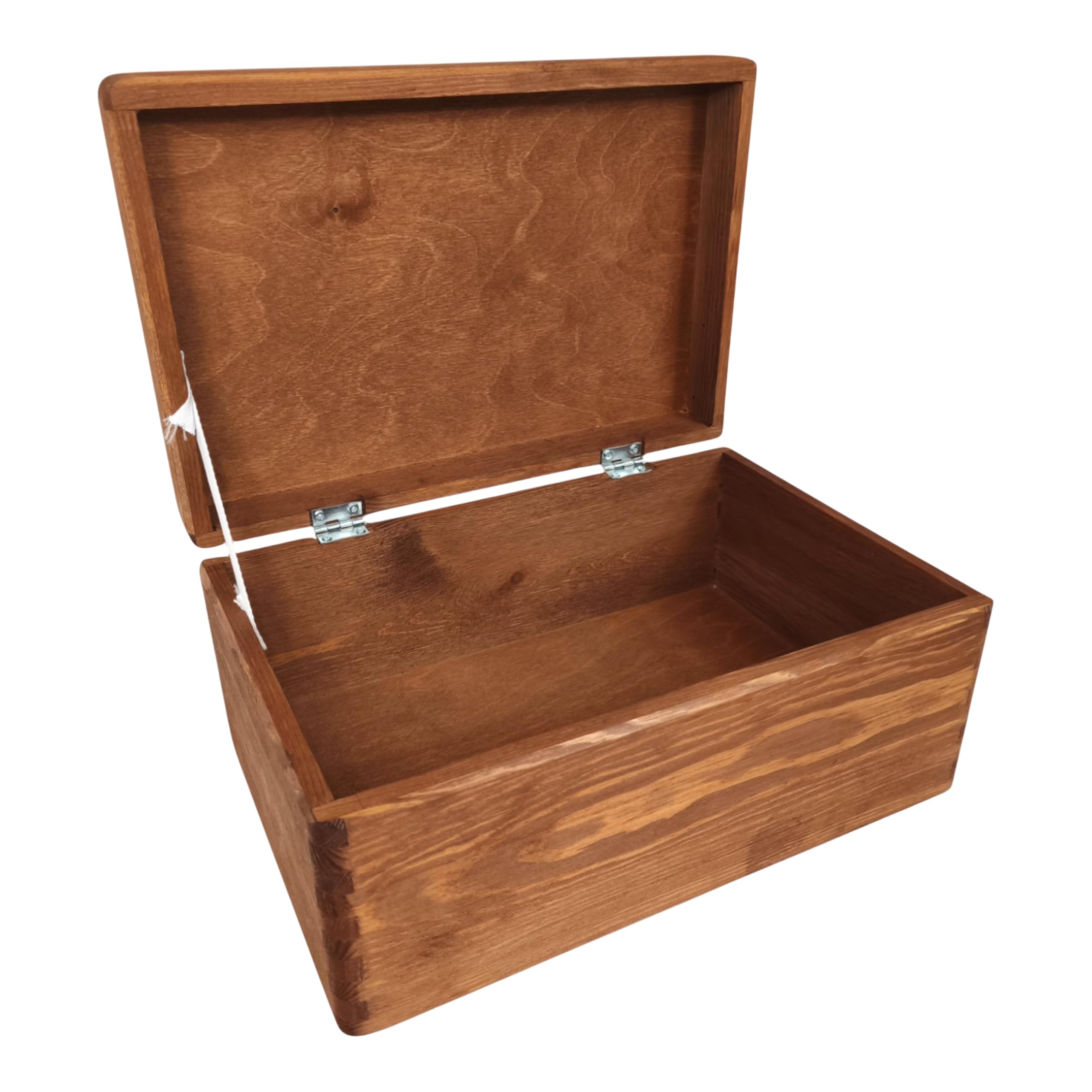 Cassa di Legno Scatola Portaoggetti Decorativa 30x20x14 cm Marrone