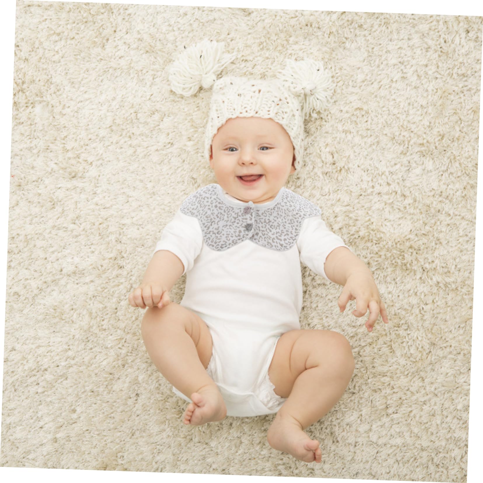 ORFOFE Bavaglini Per Neonati 5 Pezzi Bavaglino Per Lalimentazione Del Neonato Bavaglino in Cotone Per Bambini Per i in Cotone Per Bambini Lavabile in Lavatrice