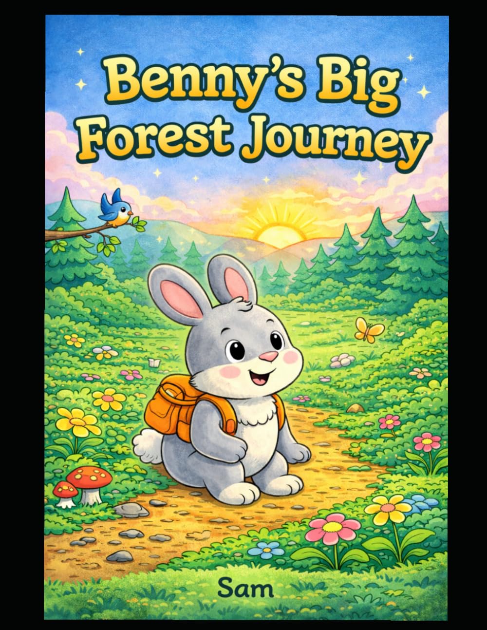 Benny’s Big Forest Journey: coloring book for boys ages 3-12