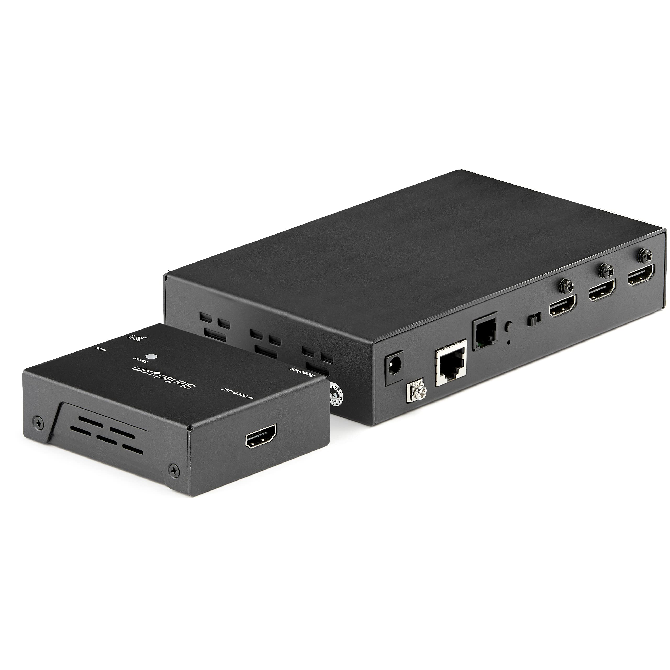 StarTech HDMI over CAT6 HDBaseT エクステンダー HDMI Extender over CAT6 with 3 Port Video Switch, 4K 30Hz