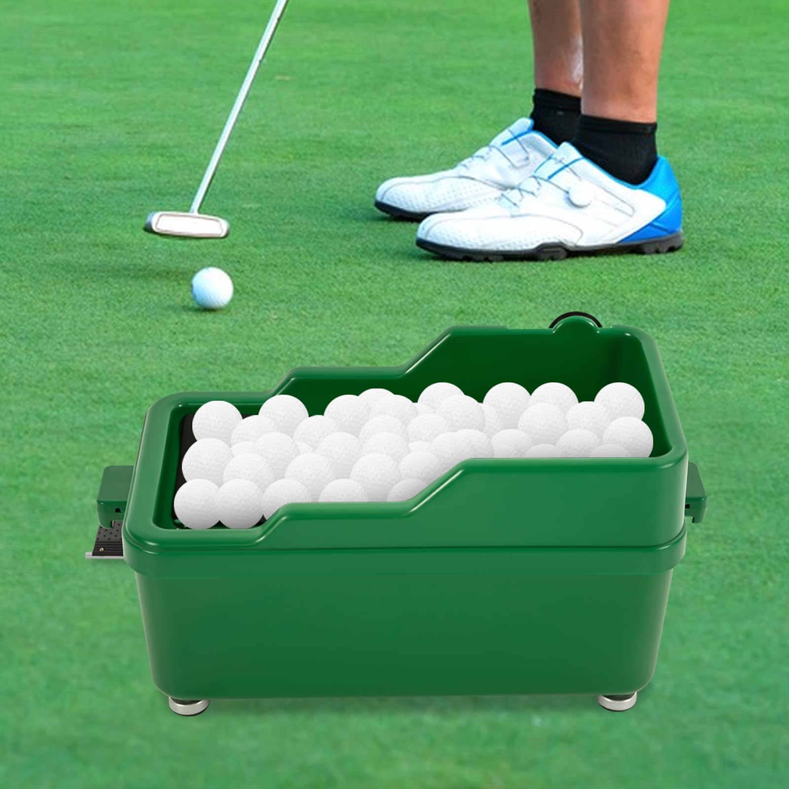 Półautomatyczny dozownik piłki golfowej pomoc treningowa maszyna do gry w golfa akcesoria do golfa golfowego trening piłka golfowa przechowywanie piłki golfowej z regulacją wysokości