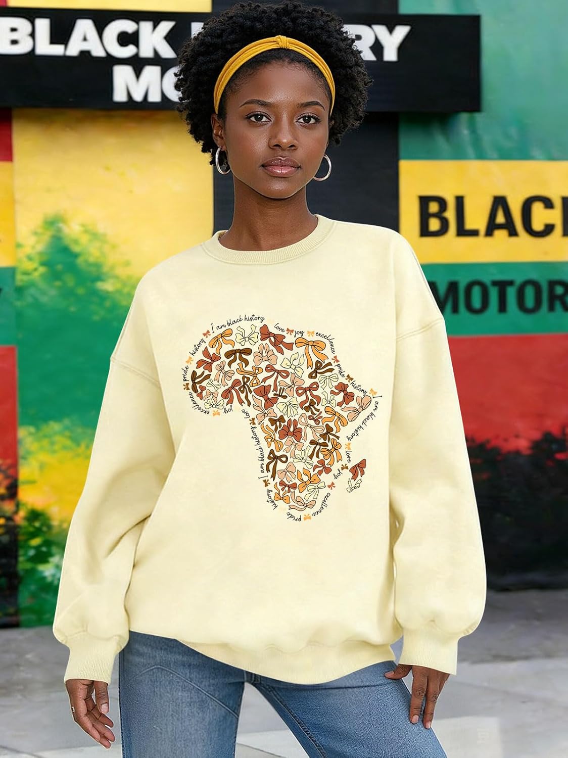 Black History Sweatshirts for Women Black History Month Shirt Long Sleeve African American Freedom Casual Tops - Image 6