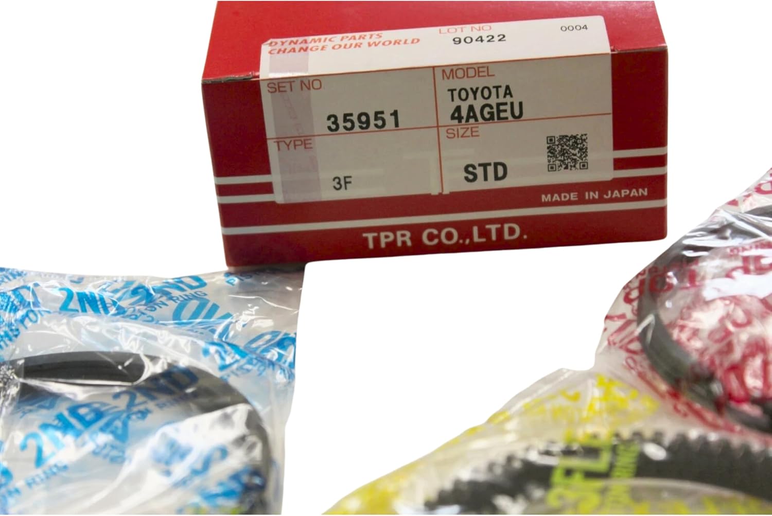 TPR Piston Rings Compatible with Toyota Geo MR2 4AGELC 4AGZE 4AGEU DOHC 1.6L Replaces 13011-16050 Made in Japan