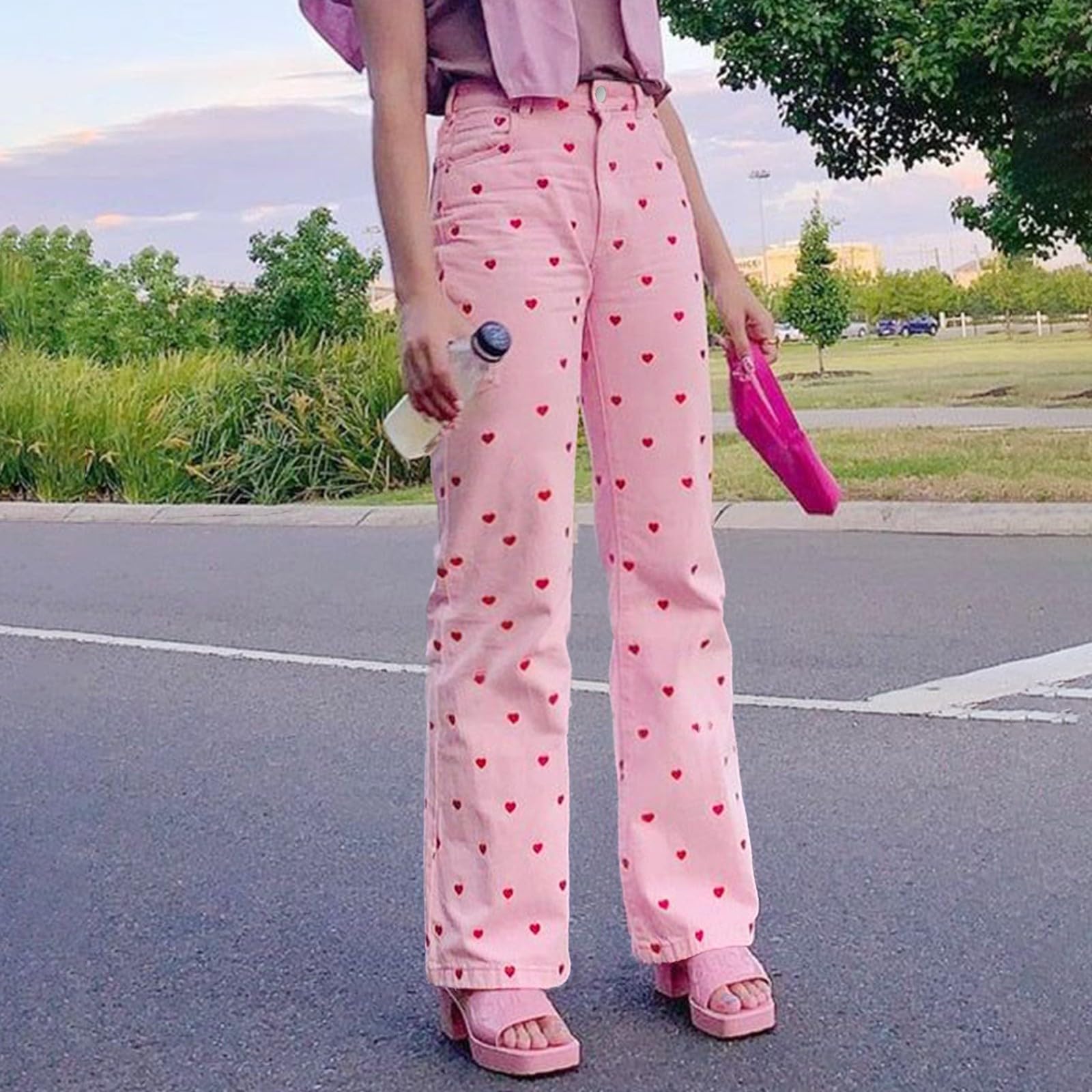 Jeans Donna Larghi Vita Bassa Jeans Vita Alta Larghi Leggeri Pantaloni Denim Elasticizzati Casual Gamba Larga Tempo Libero Pantaloni Baggy Curvy Con Tasche Comodi Pants Wide Leg Palazzo Basic