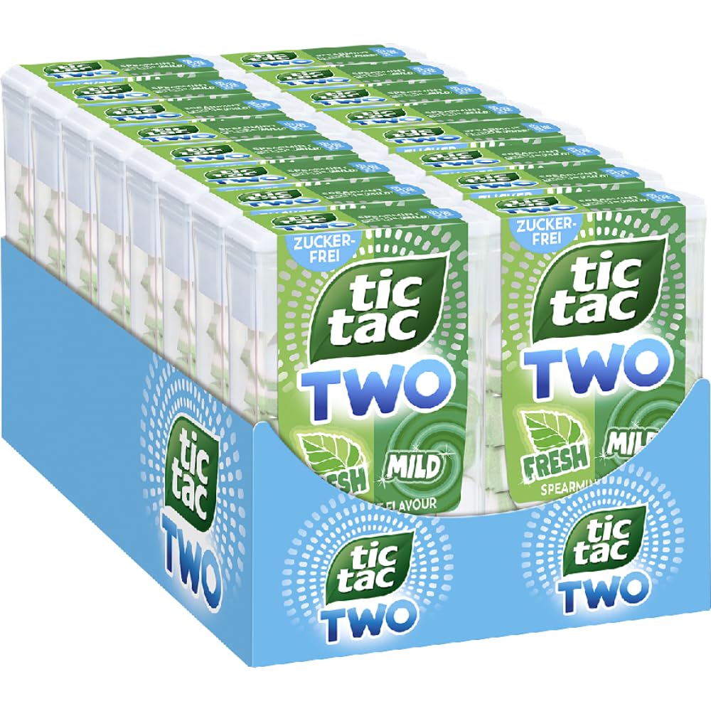 tic tac TWO Spearmint Fresh & Mild - 16 x 38,5g Packungen