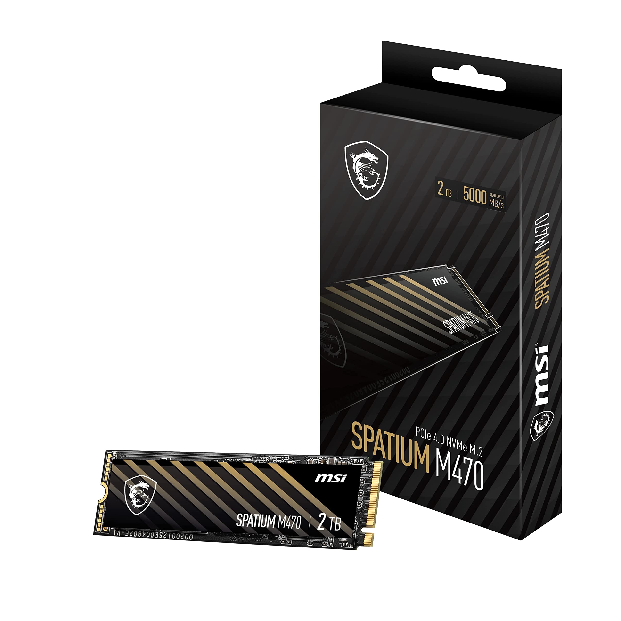 ハナ箱無し MSI SPATIUM M470 PCIe 4.0 NVMe M.2 2TB Internal SSD