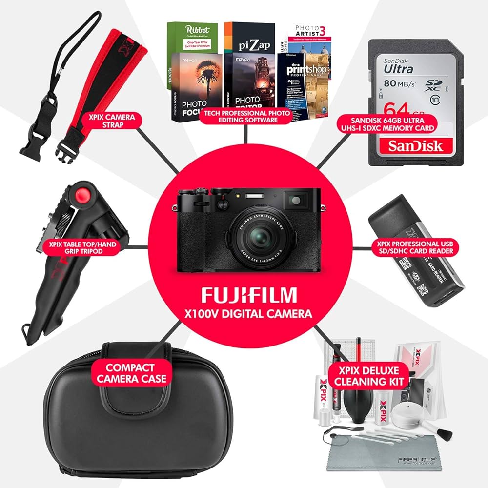 Amazon | FUJIFILM X100V デジタルカメラ(ブラック) + ケース