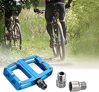 Vista 7 de Extensores de pedal de bicicleta, 1 par de extensores de pedal de bicicleta de acero al cromo-molibdeno extendido espaciador para cualquier pedales