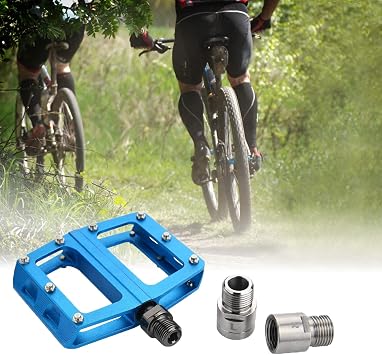 Bike Pedal Extenders, 1 Pair Chrome-Molybdenum Steel Bicycle Pedal Extender Extended Pedal Spacer Fit Any 9/16 in Threaded Pedals Bike SPD MT MTB BMX Road Street Bicycle, Extended 20mm/ 0.79in