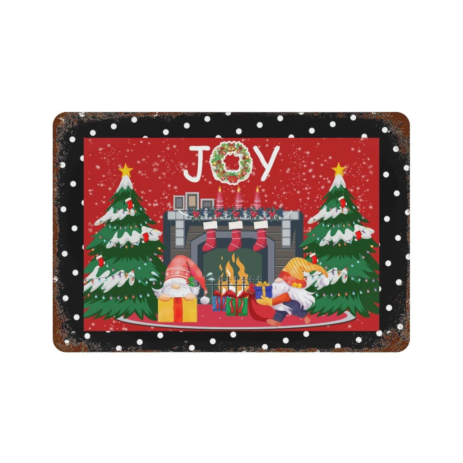 Panneau de gnome de Noël Joy pour pelouse et décoration de jardin festive