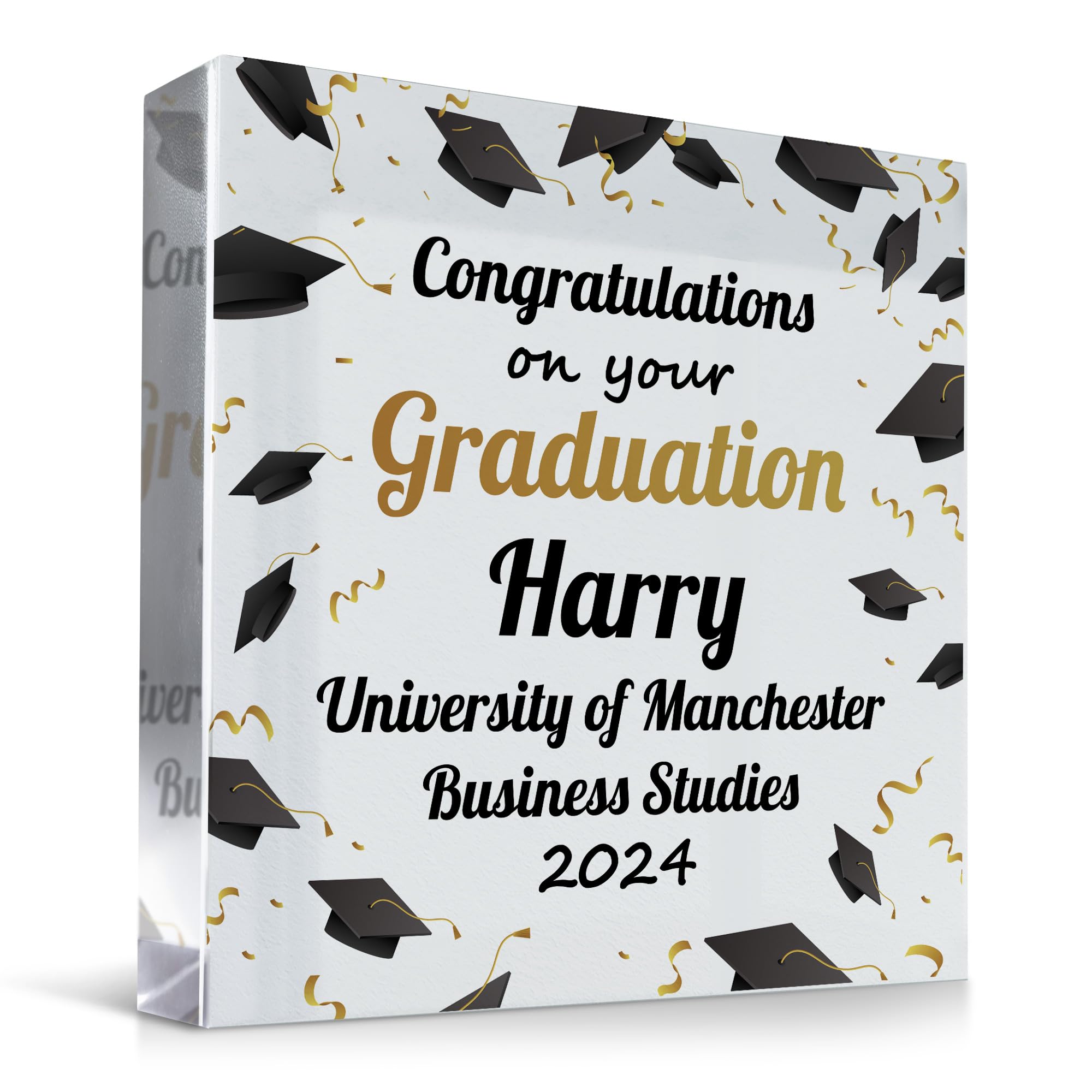 Red Ocean Congratulations Gift For Graduation Finishing University Personalised Graduation Gifts For Him Her Graduation Present Gift For Son Daughter Congratulations Present Keepsake