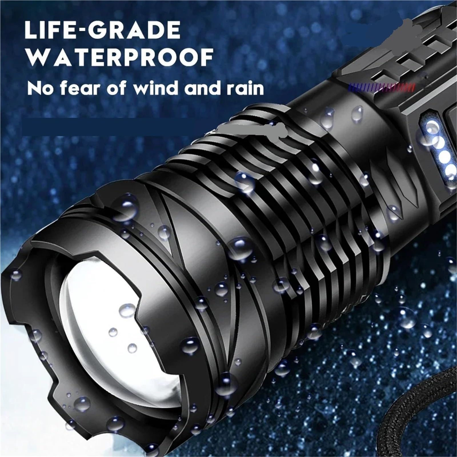Torcia LED Torcia elettrica COB potente, portatile, ricaricabile, luminosa, LED for uso domestico,campeggio