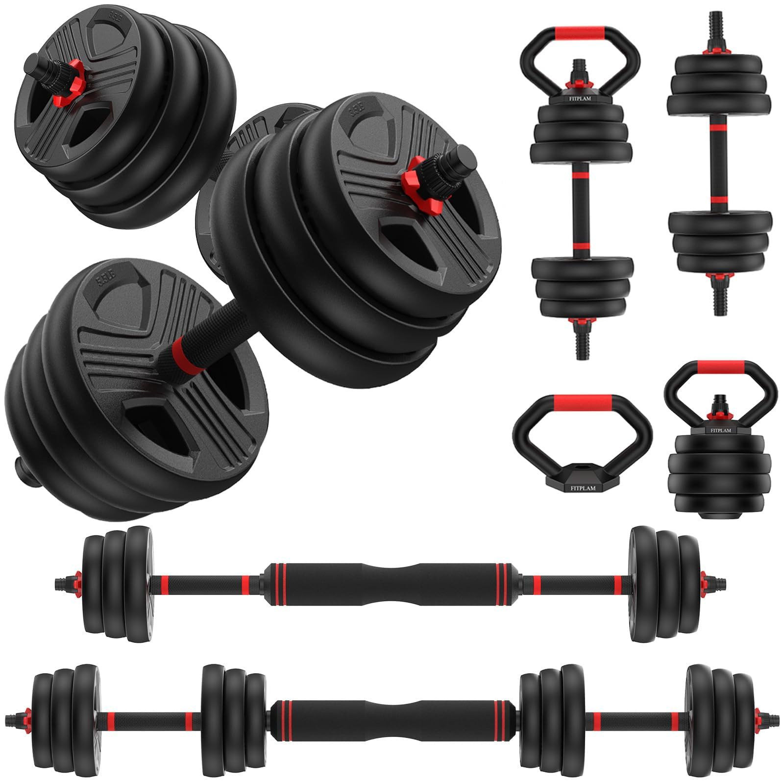FITPLAM's newly 35LB upgraded second-generation environmentally friendly dumbbells