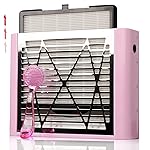 Nail Vacuum Dust Collector for Nails Pink Nail Dust Collector Vacuum, Nail Duster Collector Fan for Nails Dust Collector Acrylic Nails with a Brush for Manicure Salon
