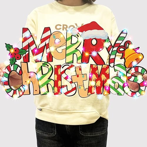 Letrero de puerta con texto en inglés "Merry Christmas", decoración de árbol de Navidad, adorno de madera para colgar cabina de fotos con cuerdas de