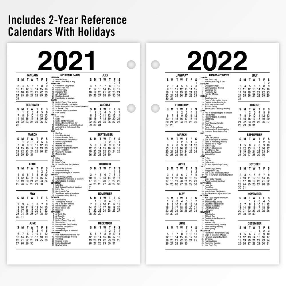 AT-A-GLANCE 2020 Daily Desk Calendar Refill, 3-1/2" x 6", Desk Size, Loose Leaf (E7175020)
