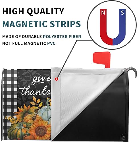 Miniatura 34 de Funda para buzón de águila calva con bandera estadounidense, tamaño estándar, 18 x 21 pulgadas, patriótica, impermeable, para buzón de correo