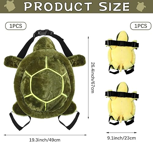 Miniatura 2 de Junkin Juego de 3 almohadillas de tortuga para snowboard y esquí, protectores de cadera 3D para patinaje, cojín de tortuga, rodillera acolchada para