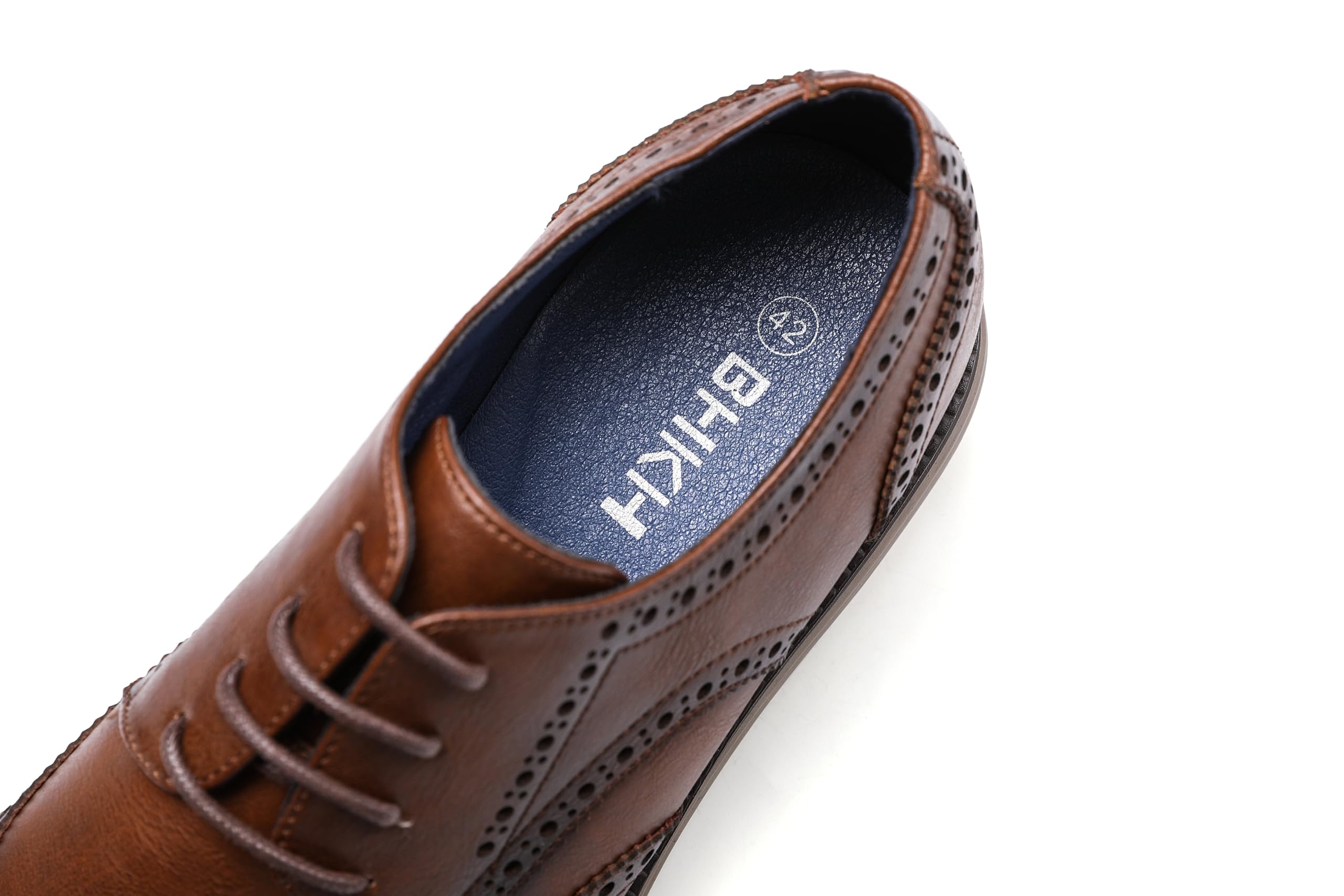 KNBR Scarpe formali da uomo stringate per lavoro, da viaggio, Oxford casual