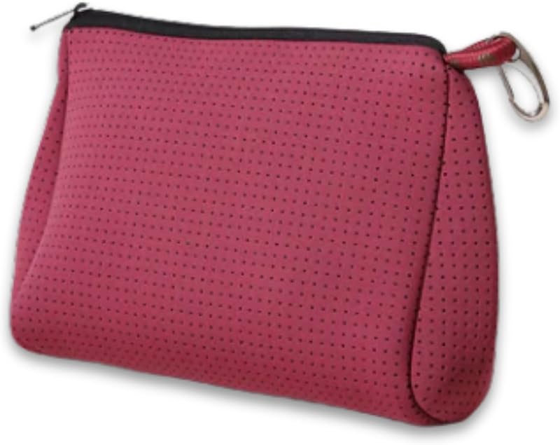 Necessaire POPUPS grande com zíper em neoprene Basic Soft Plum, Pacote com 1
